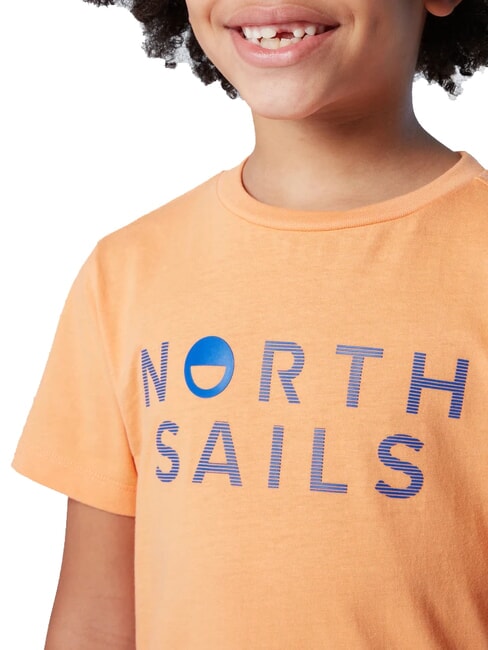 STRIPED KIDS Short-sleeved T-shirt tangerines - Child T-shirt