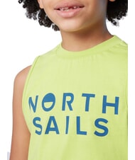 NORTH SAILS PRINTED KIDS Cotton armhole sweater acid lime - Child T-shirt - 3