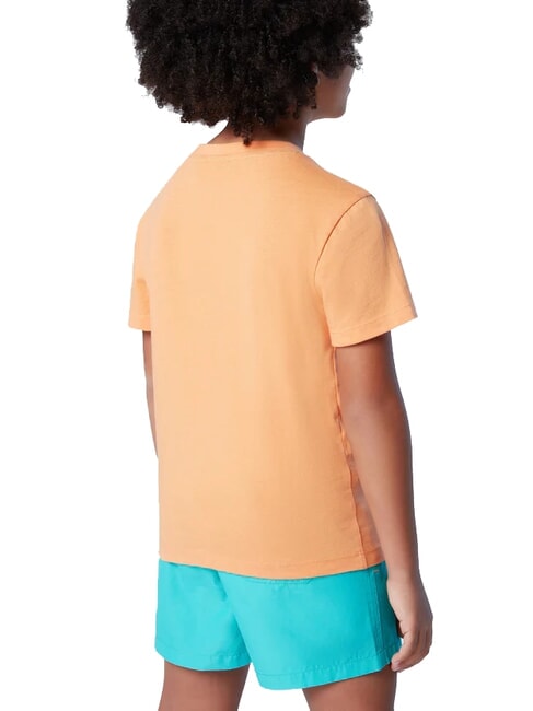 STRIPED KIDS Short-sleeved T-shirt tangerines - Child T-shirt