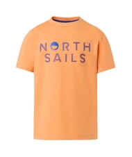 NORTH SAILS STRIPED KIDS Short-sleeved T-shirt tangerines - Child T-shirt - 4