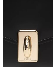 FURLA MERIDIANA Medium leather shoulder bag Black - Women’s Bags - 5