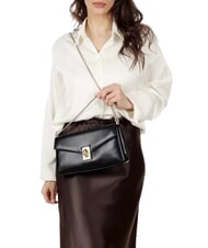 FURLA MERIDIANA Medium leather shoulder bag Black - Women’s Bags - 7