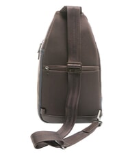 PIQUADRO BLACK SQUARE Leather one-shoulder backpack bag - Laptop backpacks