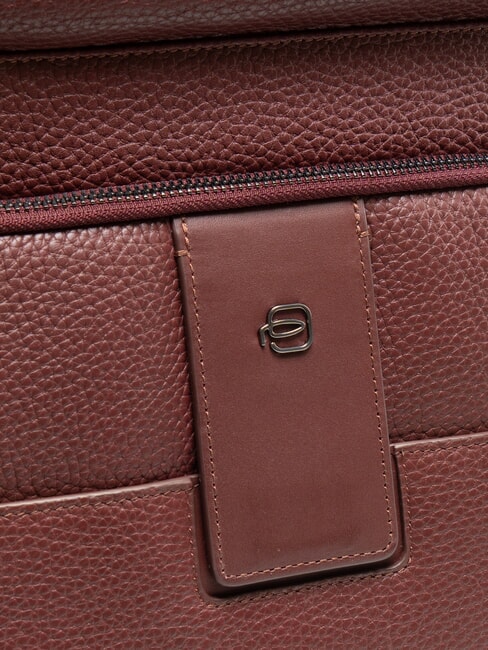 ILI 15.6" Leather Laptop Backpack burgundy 2 - Laptop backpacks