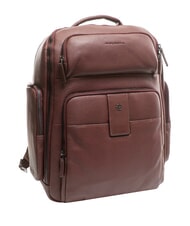 PIQUADRO ILI 15.6" Leather Laptop Backpack burgundy 2 - Laptop backpacks - 4