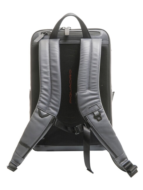 URBAN  15.6" laptop backpack, in leather GREY - Laptop backpacks