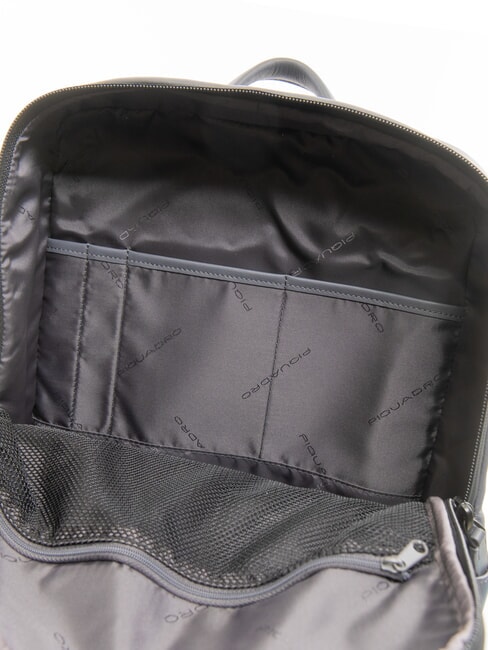 URBAN  15.6" laptop backpack, in leather GREY - Laptop backpacks