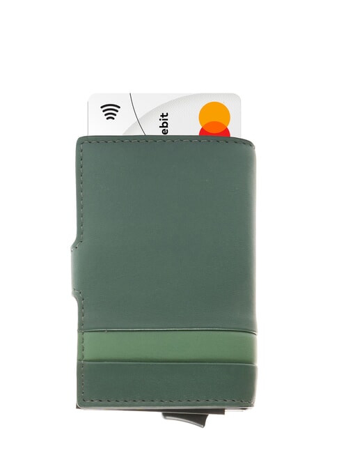 PAUL Leather card holder GREEN - Men’s Wallets