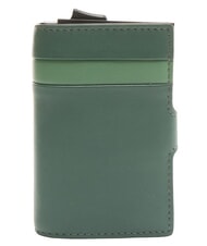 PIQUADRO PAUL Leather card holder GREEN - Men’s Wallets - 4
