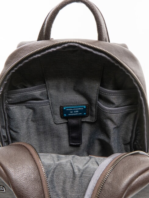 BLACK SQUARE  13.3" laptop backpack, in leather MORO - Laptop backpacks