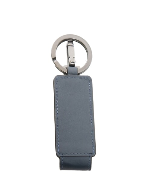 PQJ  Leather keychain with USB stick blue - Key holders