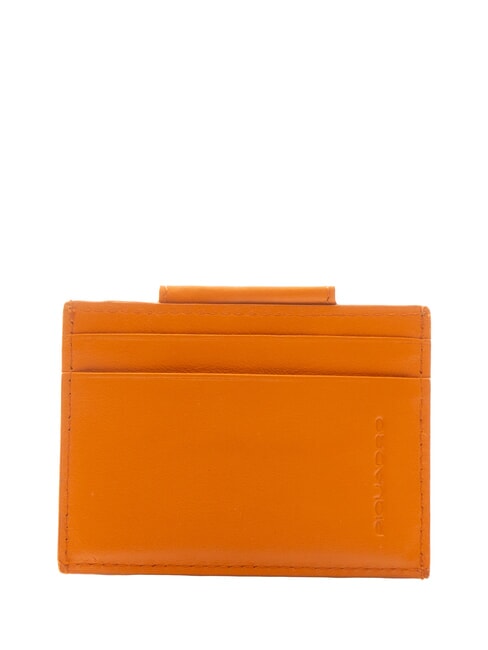URBAN Leather Coin Purse / Card Holder ORANGE - Men’s Wallets