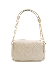 LOVE MOSCHINO QUILTED Chain Handle Shoulder Bag ivory - Women’s Bags - 4
