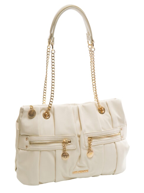 ZIPPER Shoulder bag ivory - Women’s Bags