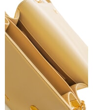 LOVE MOSCHINO CURSIVE LOGO Shoulder bag with shoulder strap beige - Women’s Bags - 5