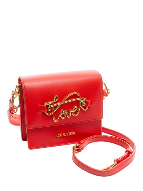 CURSIVE LOGO Shoulder bag with shoulder strap RED - Women&rsquo;s Bags