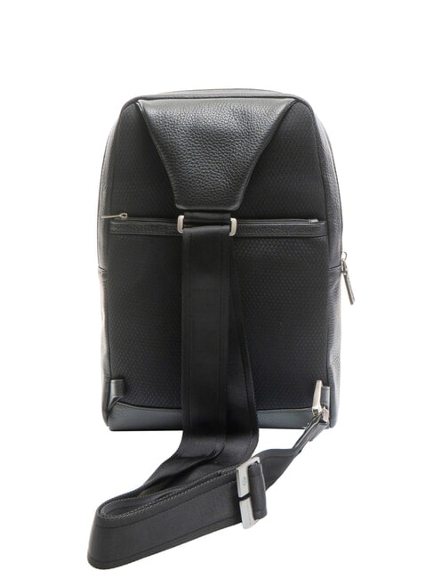 VIBE Leather one-shoulder bag Black - Over-the-shoulder Bags for Men