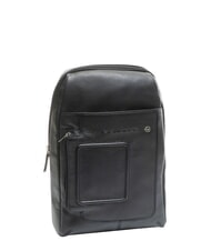 PIQUADRO VIBE Leather one-shoulder bag Black - Over-the-shoulder Bags for Men - 3