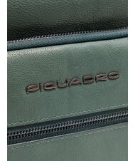 PIQUADRO RHINO Leather One-Shoulder Backpack GREEN - Laptop backpacks - 3