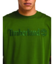 TIMBERLAND EMBROIDERY TONAL Cotton T-shirt black/forestgreen - T-shirt - 3