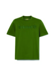 TIMBERLAND EMBROIDERY TONAL Cotton T-shirt black/forestgreen - T-shirt - 4