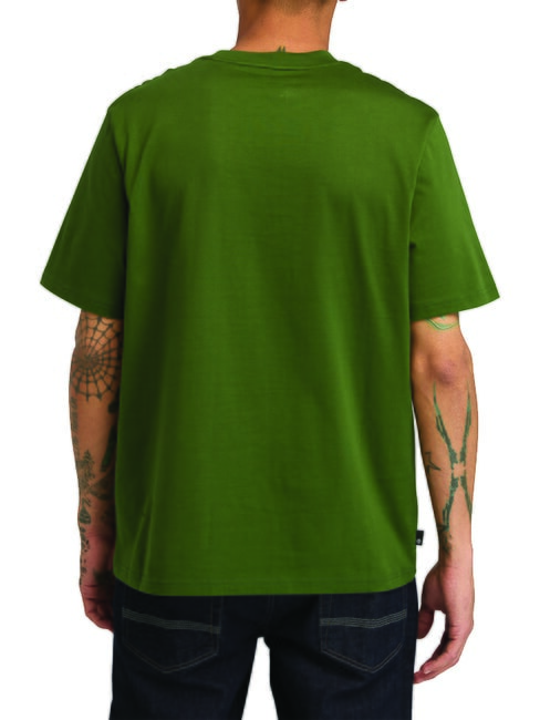 EMBROIDERY TONAL Cotton T-shirt black/forestgreen - T-shirt