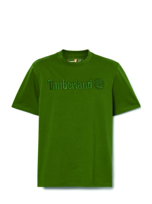 EMBROIDERY TONAL Cotton T-shirt black/forestgreen - T-shirt