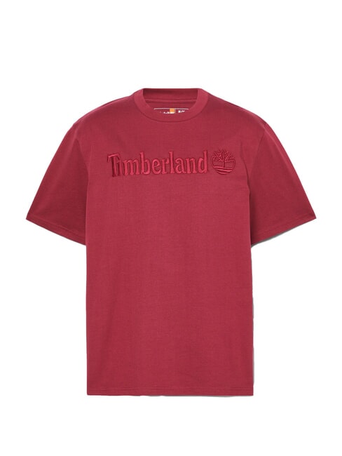 EMBROIDERY TONAL Cotton T-shirt cordovan - T-shirt
