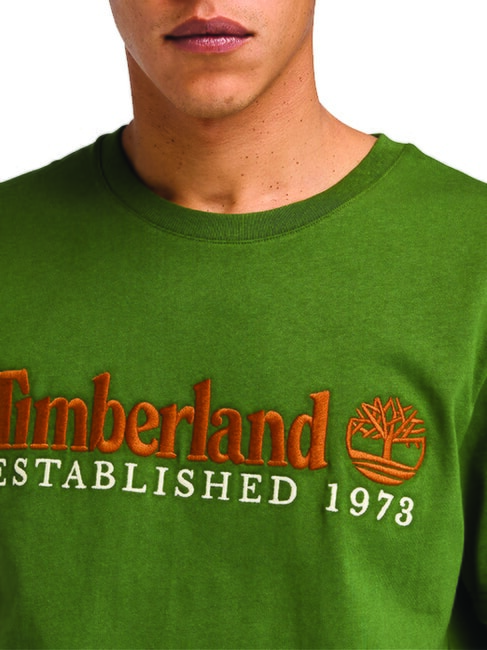 ESTABILISHED 1973 Cotton T-shirt black/forestgreen - T-shirt