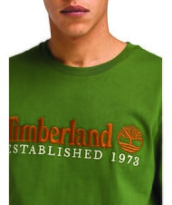 TIMBERLAND ESTABILISHED 1973 Cotton T-shirt black/forestgreen - T-shirt - 3
