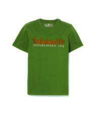 TIMBERLAND ESTABILISHED 1973 Cotton T-shirt black/forestgreen - T-shirt - 4