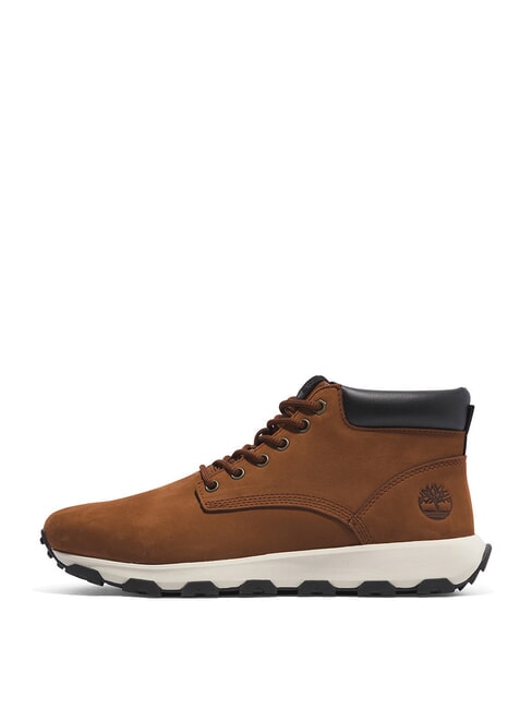 WINSOR PARK MID  Leather sneakers cognac - Men’s shoes