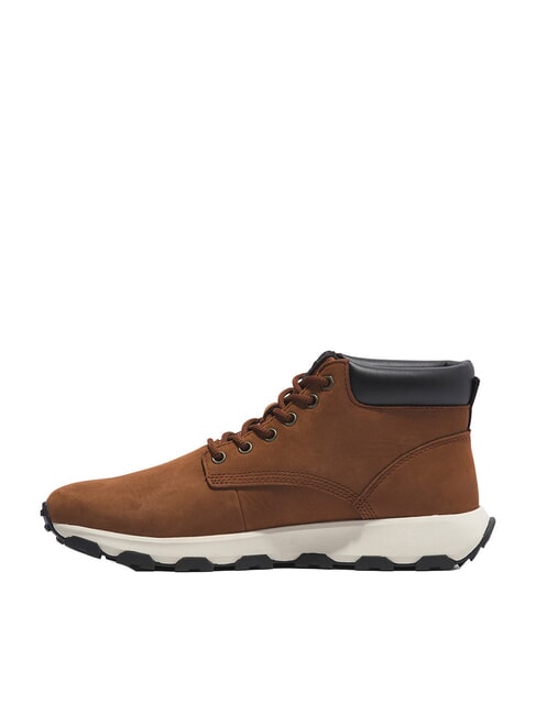 WINSOR PARK MID  Leather sneakers cognac - Men’s shoes