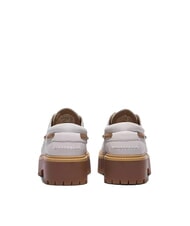 TIMBERLAND STONE STREET  High-soled boat shoes white full grain - Women’s shoes - 3