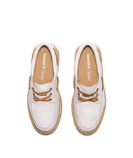 TIMBERLAND STONE STREET  High-soled boat shoes white full grain - Women’s shoes - 4