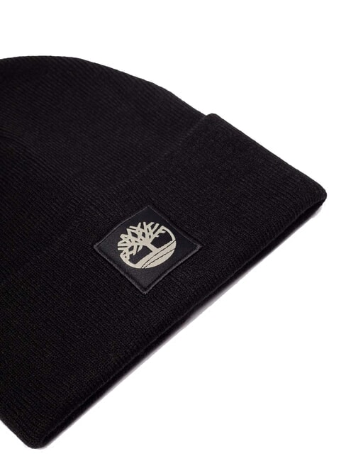 TONAL PATCH  Hat with cuff BLACK - Hats