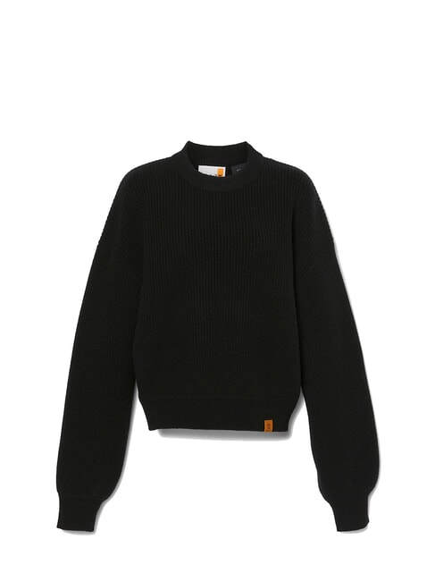 WOOL BLEND  Crewneck sweater BLACK - Women's Sweaters