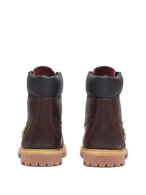 PREMIUM 6 INCH  Padded leather ankle boots dk brown full grain w black - Women’s shoes