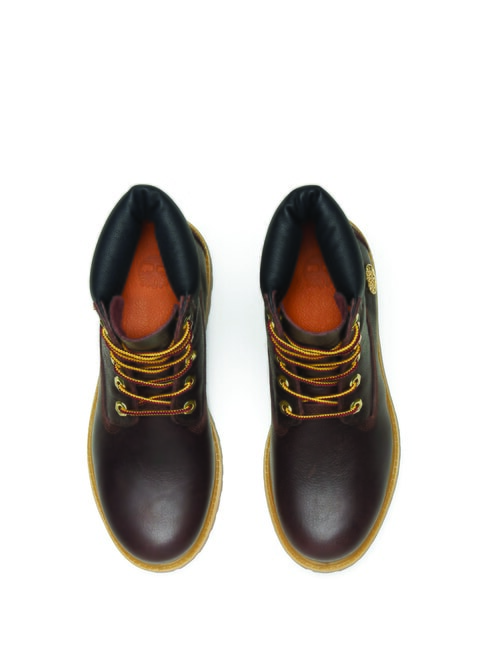 PREMIUM 6 INCH  Padded leather ankle boots dk brown full grain w black - Women’s shoes