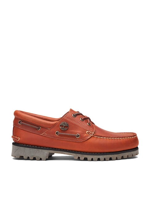 AUTHENTIC  Leather boat shoes medium orange full grain - Men’s shoes