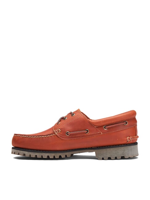 AUTHENTIC  Leather boat shoes medium orange full grain - Men’s shoes