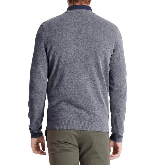 MERINO Crewneck sweater in wool blend dark / gray / heather - Men's Sweaters