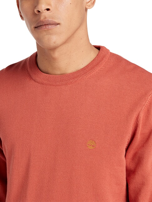 WILLIAMS RIVER Crewneck sweater chili oil - Men's Sweaters