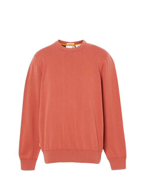 WILLIAMS RIVER Crewneck sweater chili oil - Men's Sweaters