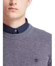 TIMBERLAND MERINO Crewneck sweater in wool blend dark / gray / heather - Men's Sweaters - 3