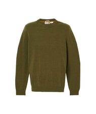 TIMBERLAND MERINO Crewneck sweater in wool blend darkoliv - Men's Sweaters - 4
