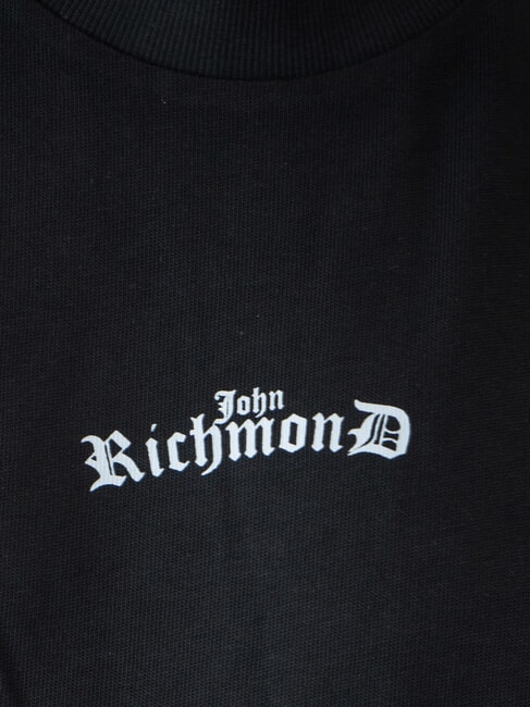 SANGARIS Cotton T-shirt with logo black/grey blend - T-shirt