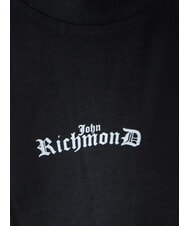 JOHN RICHMOND SANGARIS Cotton T-shirt with logo black/grey blend - T-shirt - 3