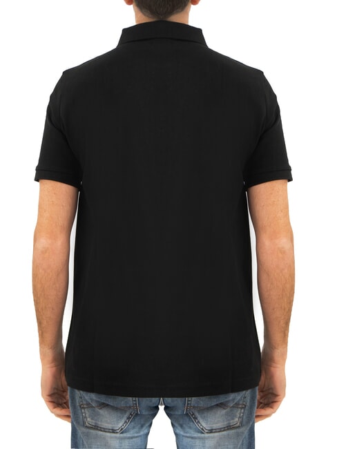 DABAK V-neck half sleeve polo black - Polo shirt