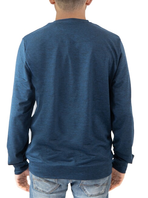 KUDRO Crewneck sweatshirt with embossed logo dark navy - Sweatshirts